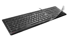 Cherry WETEX FOR KC 1000 SC (versions européennes) - Keyboard cover - 0.25 mm - Black